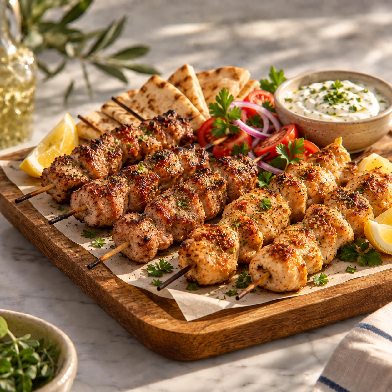 Souvlaki Skewer (Pork or Chicken)